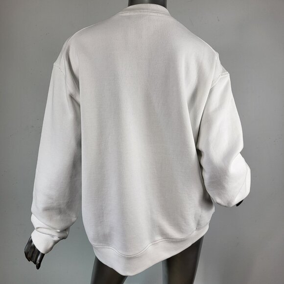 NWT~$585~DSQUARED2~XL~ITALY~WHITE BLACK YEARBOOK CLASS SWEATSHIRT SHIRT JACKET - Picture 10 of 16